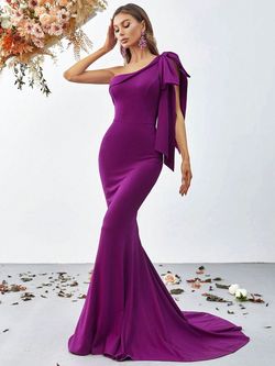 Style FSWD0811 Faeriesty Pink Size 0 Floor Length Silk Barbiecore Mermaid Dress on Queenly