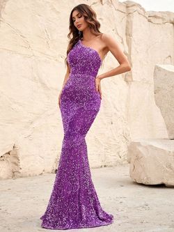 Style FSWD0533 Faeriesty Purple Size 12 Fswd0533 Floor Length Plus Size Straight Dress on Queenly