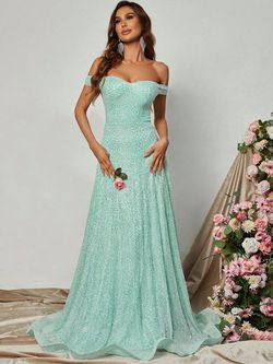 Style FSWD0845 Faeriesty Green Size 8 Floor Length Tall Height A-line Dress on Queenly