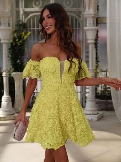 Style FSWD8050 Faeriesty Yellow Size 12 Euphoria Cocktail Dress on Queenly