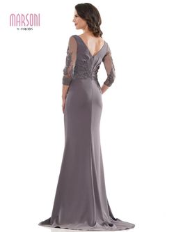 Style MV1145 Colors Gray Size 20 Black Tie Tall Height Floor Length Straight Dress on Queenly