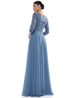 Style MV1052 Colors Blue Size 18 Plus Size Floor Length Pageant A-line Dress on Queenly