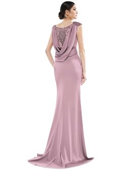 Style MV1023 Colors Pink Size 14 Mv1023 Floor Length Tall Height Straight Dress on Queenly