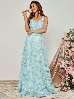 Style FSWD8059 Faeriesty Blue Size 0 Tall Height Floor Length Straight Dress on Queenly
