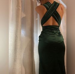 Style -1 Windsor Green Size 0 Floor Length Side slit Dress on Queenly