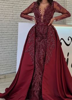 Style -1 Red Size 20 Straight Dress on Queenly