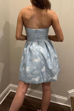 Style -1 Sherri Hill Blue Size 4 Homecoming Cocktail Dress on Queenly