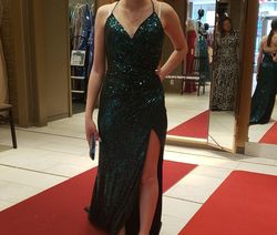 Clelias Green Size 0 Prom Floor Length A-line Dress on Queenly