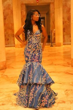 Style -1 Blue Size 4 Mermaid Dress on Queenly