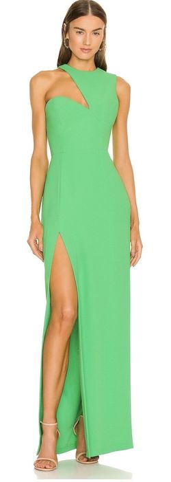 Style -1 Green Size 12 Side slit Dress on Queenly