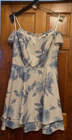 Style -1 B. Darlin Blue Size 18 Plus Size 50 Off Cocktail Dress on Queenly