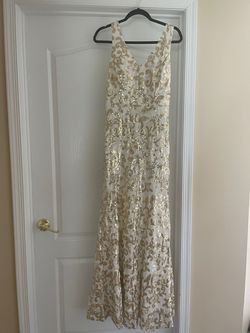 Style -1 White Size 12 Straight Dress on Queenly