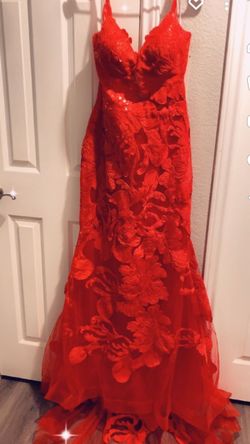 Style -1 Red Size 14 Mermaid Dress on Queenly