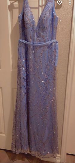 Style -1 Blue Size 10 Mermaid Dress on Queenly