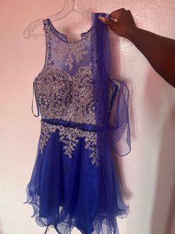 Style -1 Blue Size 4 A-line Dress on Queenly