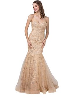 Style -1 Nude Size 10 Mermaid Dress on Queenly