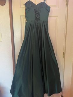 Style -1 Blondie Nites Dark Green Size 4 Strapless Floor Length Pageant Ball gown on Queenly