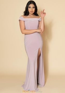 Style S10015 Faviana Pink Size 4 Tall Height Side slit Dress on Queenly