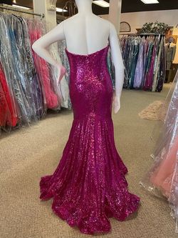 Style ES10691 Faviana Pink Size 4 Floor Length Tall Height Mermaid Dress on Queenly