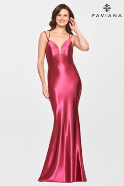 Style S10810 Faviana Pink Size 6 Tall Height Mermaid Dress on Queenly
