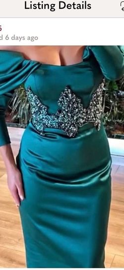 Walone official Green Size 6 50 Off Side Slit Straight Dress on Queenly