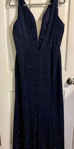 Style -1 Blue Size 18 Side slit Dress on Queenly