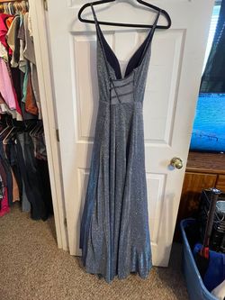 Style -1 Silver Size 12 Straight Dress on Queenly