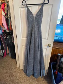 Style -1 Silver Size 12 Straight Dress on Queenly