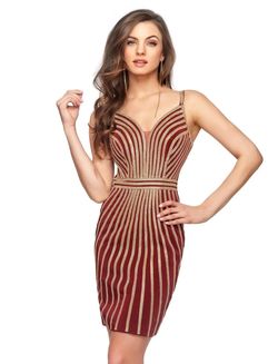Style 984907 Abby Paris By Lucci Lu  Red Size 2 984907 50 Off Mini Cocktail Dress on Queenly