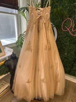 Style -1 Dancing Queen Nude Size 8 50 Off Quinceanera Ball gown on Queenly