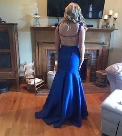 Style -1 Blue Size 10 Mermaid Dress on Queenly