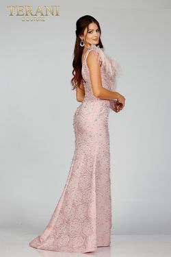 Style 231E0314 Terani Couture Pink Size 12 Tall Height Straight Dress on Queenly