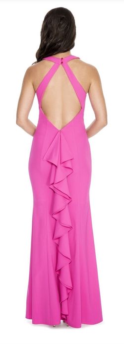 Decode 1.8 Pink Size 4 Black Tie Prom Straight Dress on Queenly