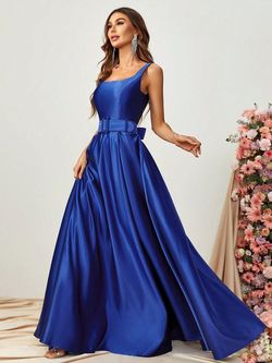Style FSWD1337 Faeriesty Royal Blue Size 12 Jersey A-line Dress on Queenly