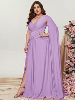 Style FSWD0772P Faeriesty Purple Size 20 Violet Tall Height A-line Dress on Queenly