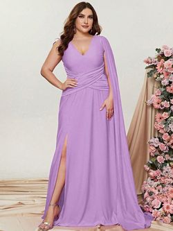 Style FSWD0772P Faeriesty Purple Size 20 Violet Tall Height A-line Dress on Queenly