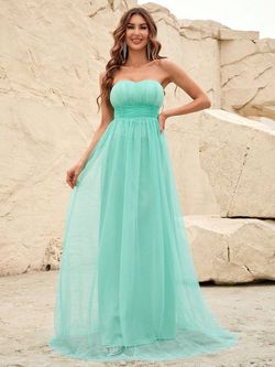 Style FSWD1093 Faeriesty Green Size 8 Tall Height Floor Length A-line Dress on Queenly