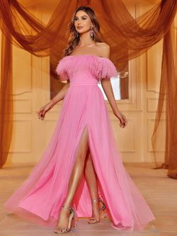 Style FSWD1087 Faeriesty Pink Size 12 Floor Length Fswd1087 A-line Dress on Queenly