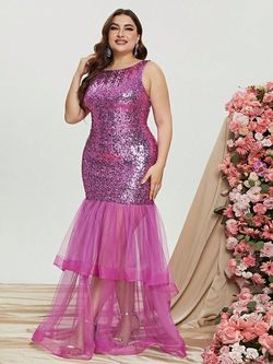 Style FSWD0836P Faeriesty Pink Size 32 Fswd0836p Jersey Mermaid Dress on Queenly