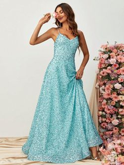 Style FSWD0853 Faeriesty Green Size 0 Fswd0853 Spaghetti Strap Polyester Tall Height A-line Dress on Queenly