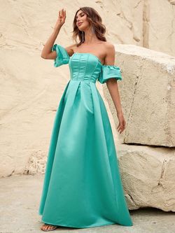Style FSWD0793 Faeriesty Green Size 0 Satin Military Straight Dress on Queenly