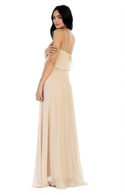 Style 3318 Eva USA Nude Size 8 Bridesmaid A-line Dress on Queenly