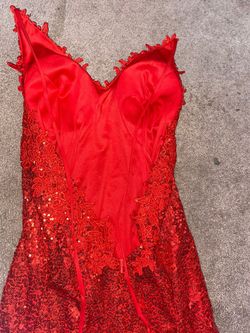 Style -1 Red Size 4 Mermaid Dress on Queenly