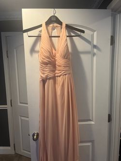 Style -1 Azazie Pink Size 4 Floor Length Prom A-line Dress on Queenly