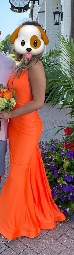 Style -1 Orange Size 0 Mermaid Dress on Queenly