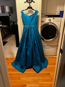 Style -1 Blue Size 10 Ball gown on Queenly