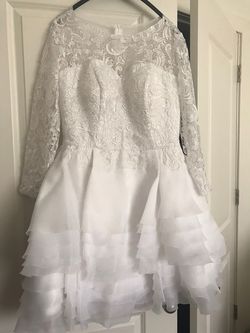 Style -1 White Size 12 Ball gown on Queenly