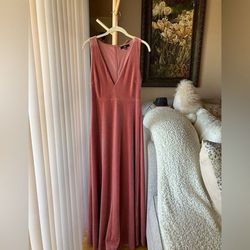 Lulus Pink Size 8 Euphoria Plunge Bachelorette Straight Dress on Queenly