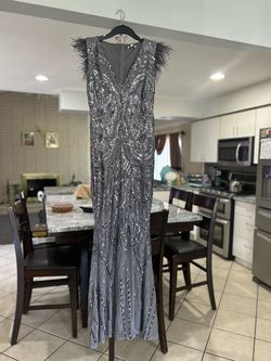 Style -1 Fashion Nova Gray Size 12 Floor Length Prom Brand New Mermaid Dress on Queenly