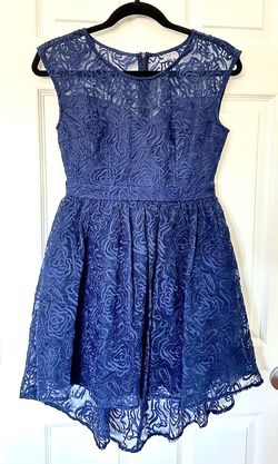 Style -1 Maniju Blue Size 4 Summer Pageant Graduation High Low Gala Cocktail Dress on Queenly